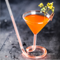 Creative Spiral Straw Molecular Cocktail Glass with Party